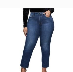 Good American good straight jeans high rise 18